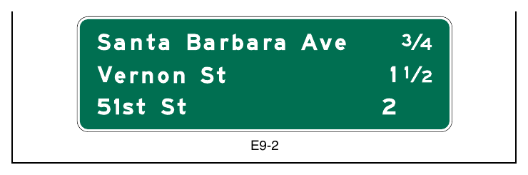 Figure 2E-10. Example of an Interchange Sequence Sign
