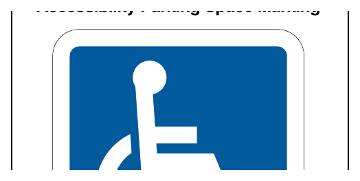 Figure 3B-19. International Symbol of Accessibility Parking Space Marking