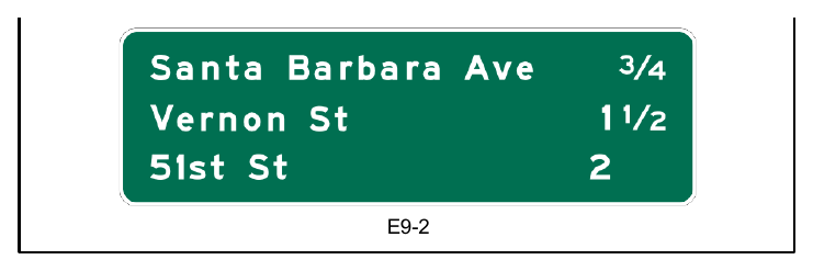 Figure 2E-10. Example of an Interchange Sequence Sign