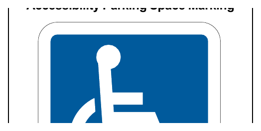 Figure 3B-19. International Symbol of Accessibility Parking Space Marking
