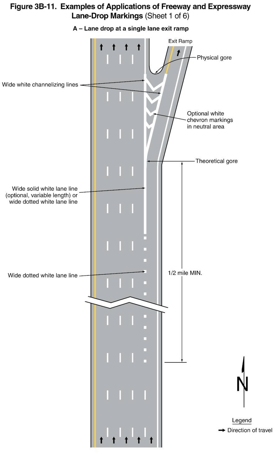 Figure 3B-11. Examples of Applications of Freeway and Expressway
