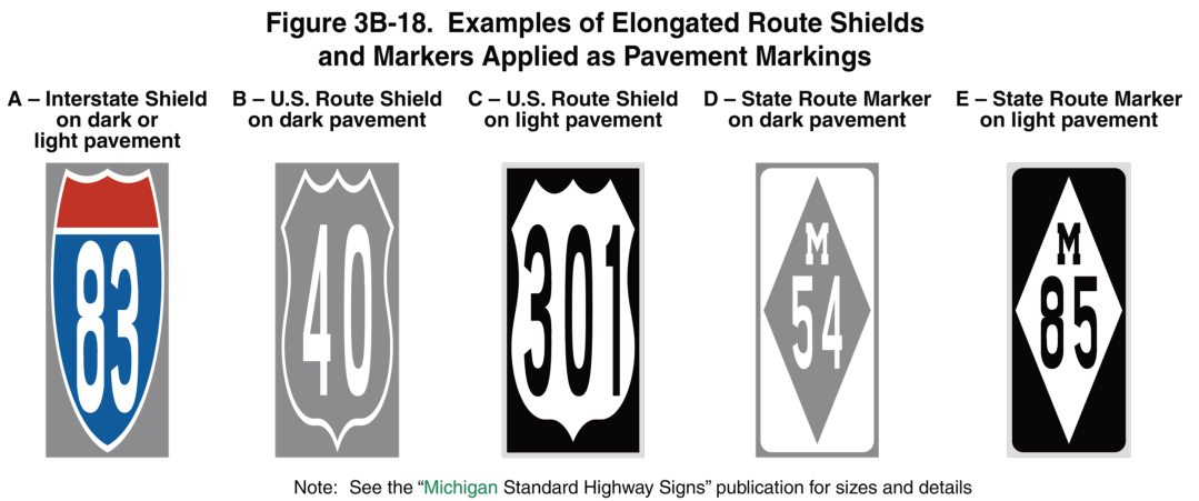 Figure 3B-18. Examples of Elongated Route Shields