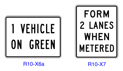 Figure 2B-29. (M) Ramp Metering Signs