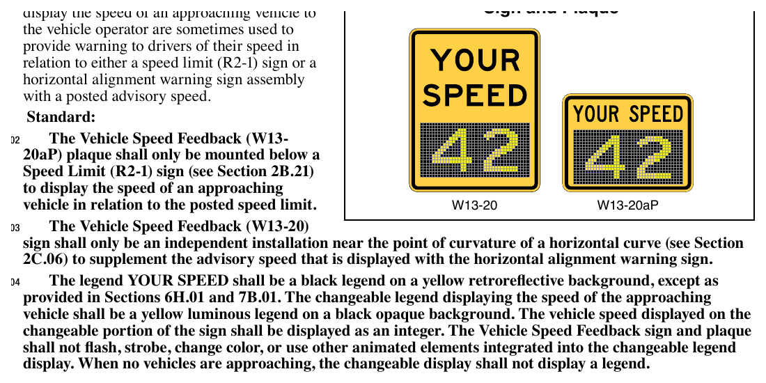 Figure 2C-4. Vehicle Speed Feedback Sign and Plaque