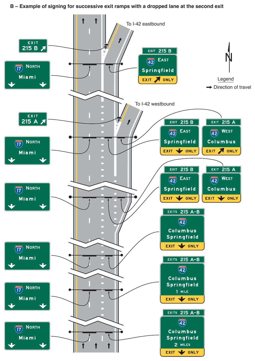 Figure 2E-33. (M) Examples of Guide Signs for a Freeway-to-Freeway Interchange (Sheet 2 of 2)