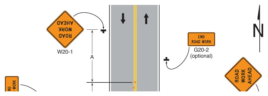 Figure 6P-26. Closure in the Center of an Intersection (TA-26)