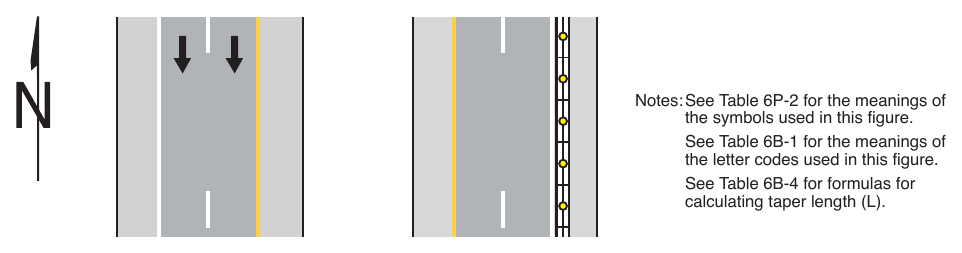 Figure 6P-5. (M) Shoulder Closure on a Freeway (TA-5)