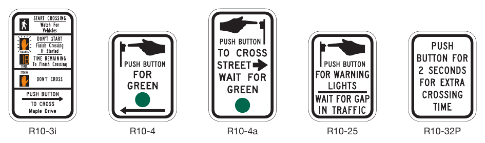 Figure 2B-27. Pedestrian Signs and Plaques (Sheet 2 of 2)