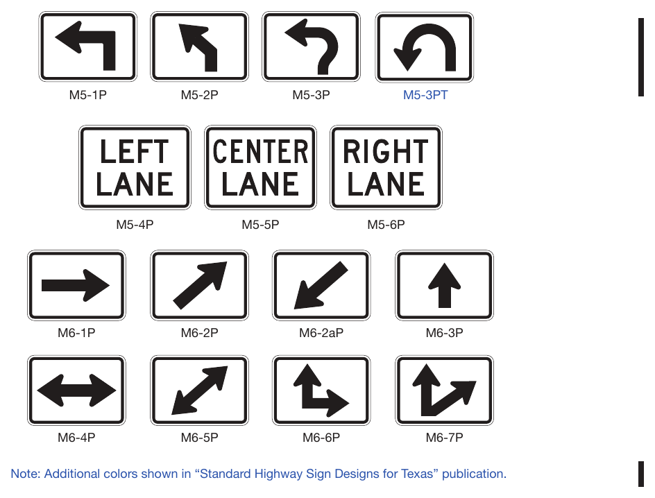 Figure 2D-6. Advance Turn and Directional Arrow Auxiliary Plaques
