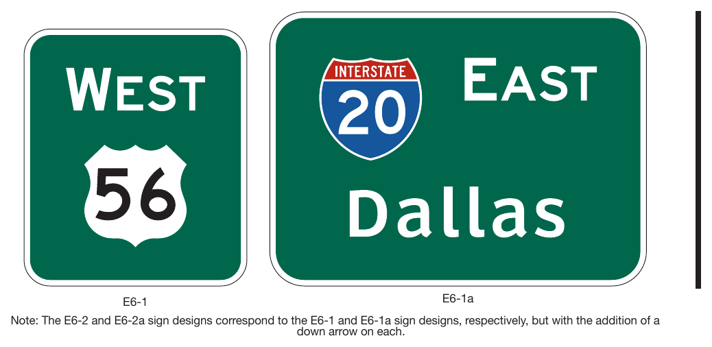 Figure 2E-16. Examples of Pull-Through Signs