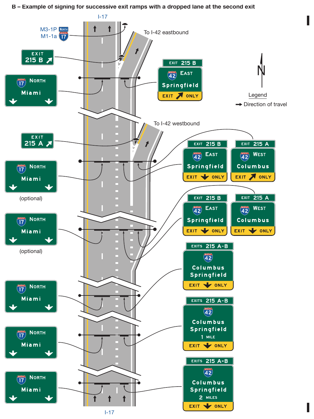 Figure 2E-33. Examples of Guide Signs for a Freeway-to-Freeway Interchange (Sheet 2 of 2)