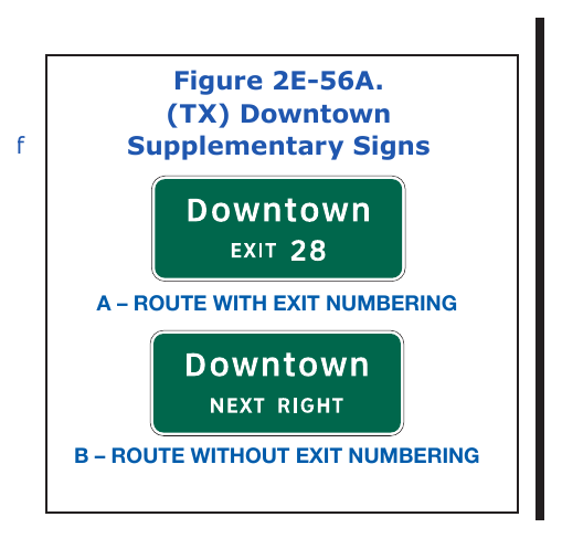 Figure 2E-56. Example of the Use of a Community Interchange Identification Sign DELETED