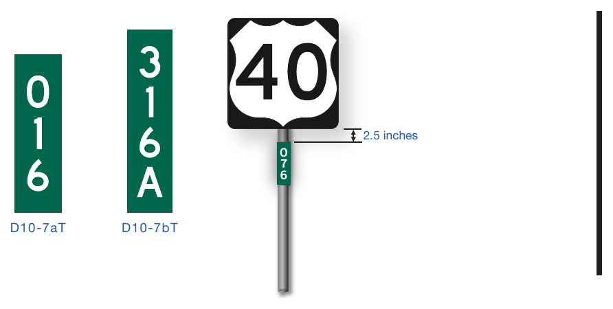 Figure 2H-6A. (TX) Texas Reference Marker Assembly