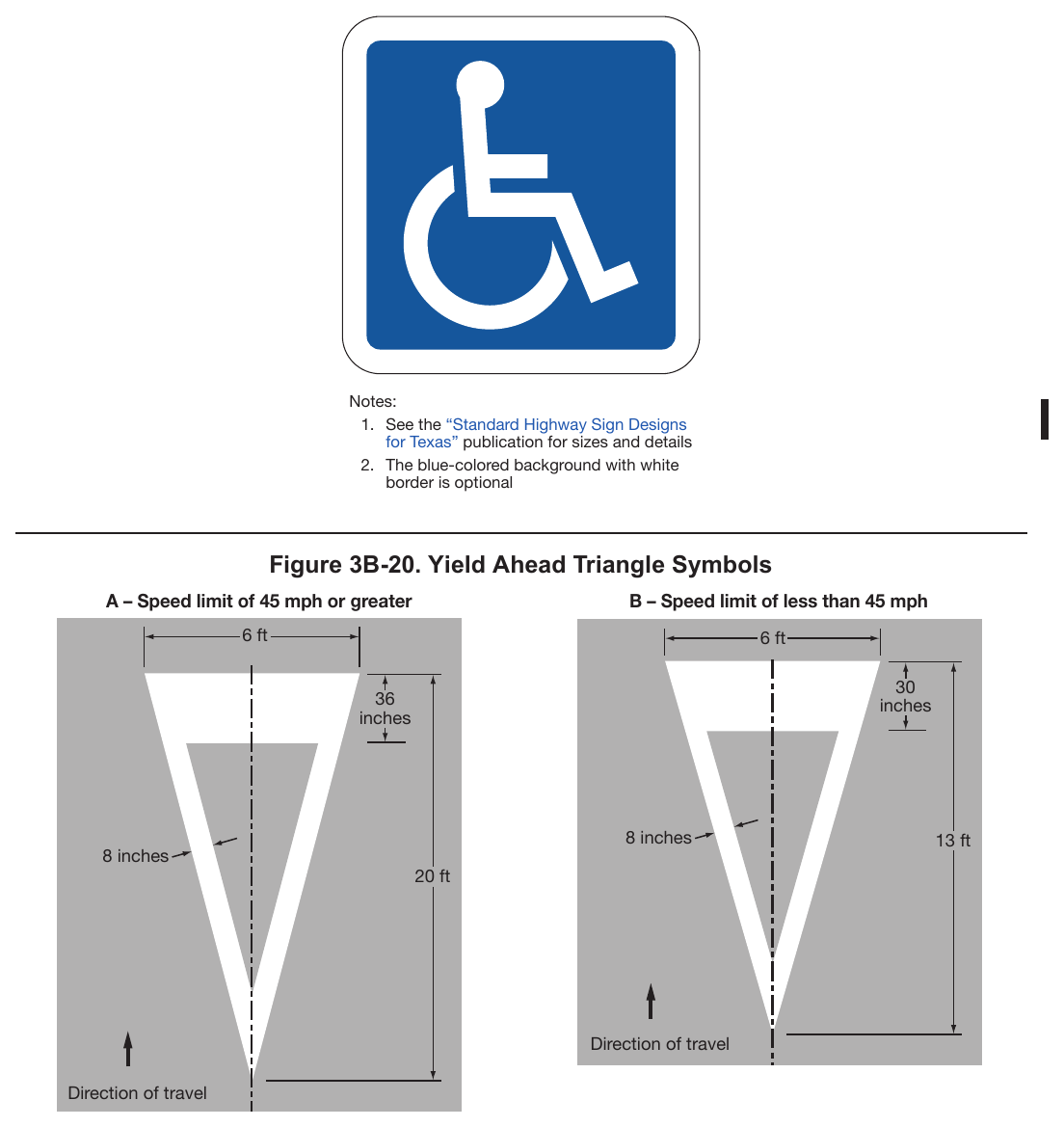 Figure 3B-19. International Symbol of Accessibility Parking Space Marking
