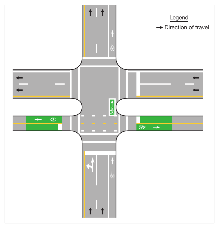 Figure 9E-11. Example of a Two-Stage Turn Box Location