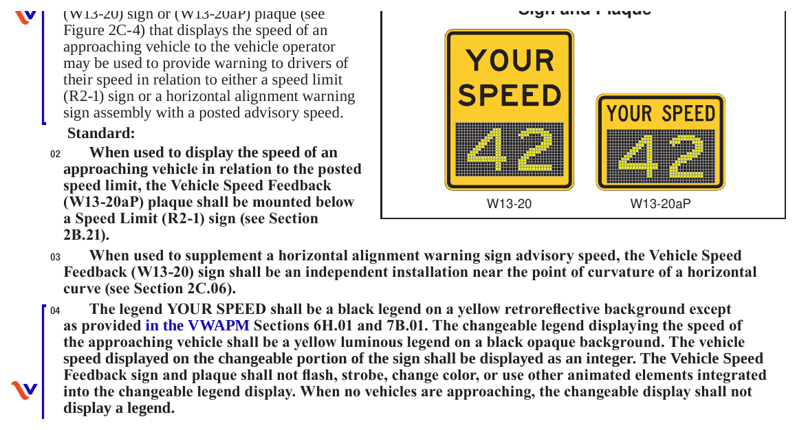 Figure 2C-4. Vehicle Speed Feedback Sign and Plaque