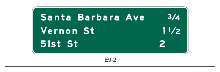 Figure 2E-10. Example of an Interchange Sequence Sign