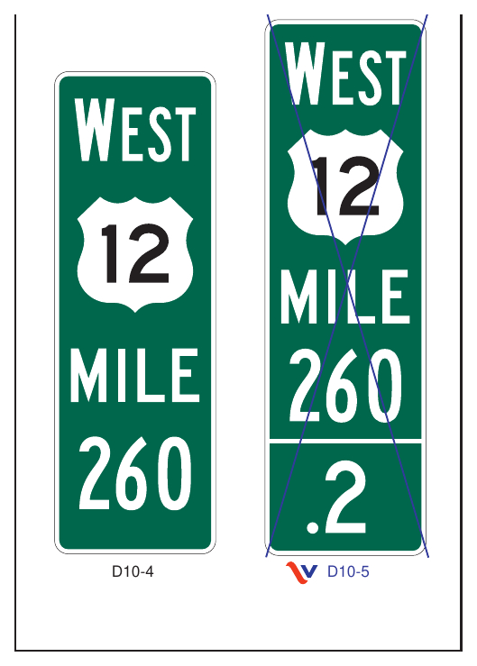 Figure 2H-7(VA). Enhanced Reference Location Signs