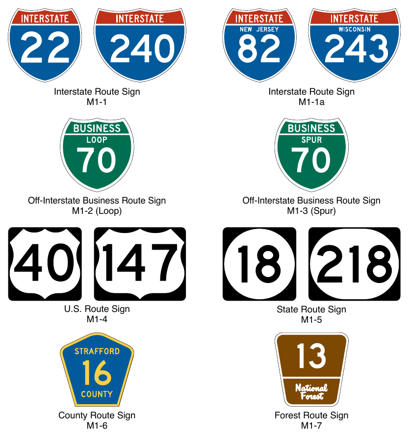 Figure 2D-4. Route Signs