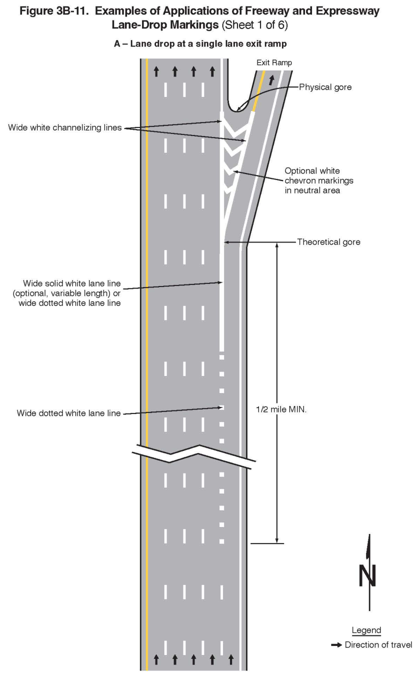 Figure 3B-11. Examples of Applications of Freeway and Expressway